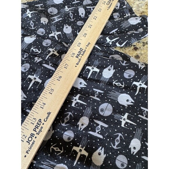 Disney Star Wars Shirt Mens L  Black Vented Button Up Millennium Falcon Button - Picture 7 of 8